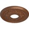 Ekena Millwork Palmetto Ceiling Medallion (Fits Canopies up to 4 7/8"), 12 1/8"OD x 3 1/2"ID x 1"P, Polished Copper CM12PMPOS - alternate 2